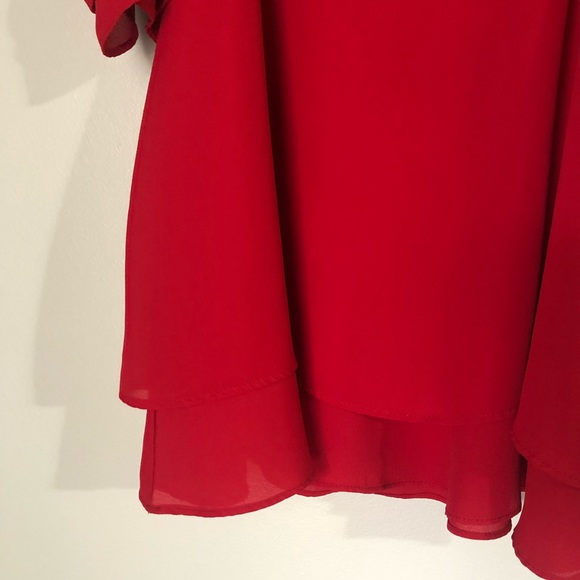 Red Ruffle Top - Picture 4 of 5